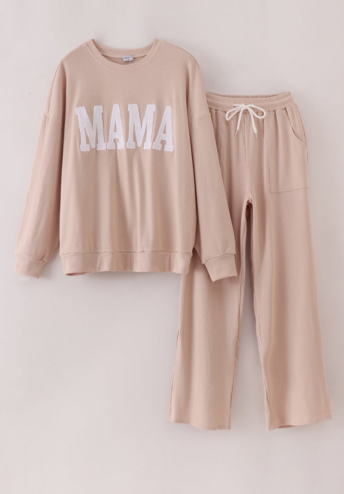 FRENCH KNOT MOM PANTS SET