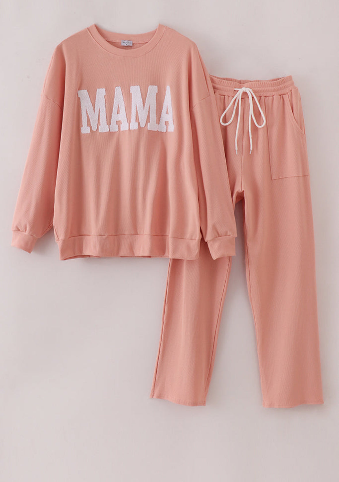 FRENCH KNOT MOM PANTS SET