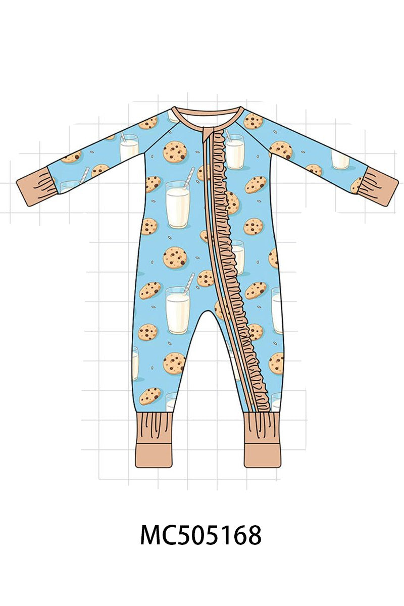 PO57 Blue milk cookie print bamboo collection