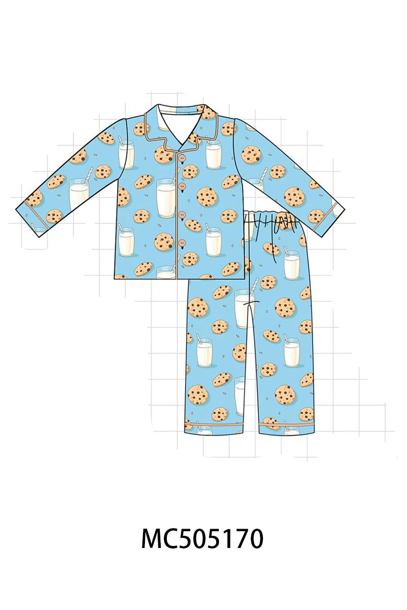PO57 Blue milk cookie print bamboo collection