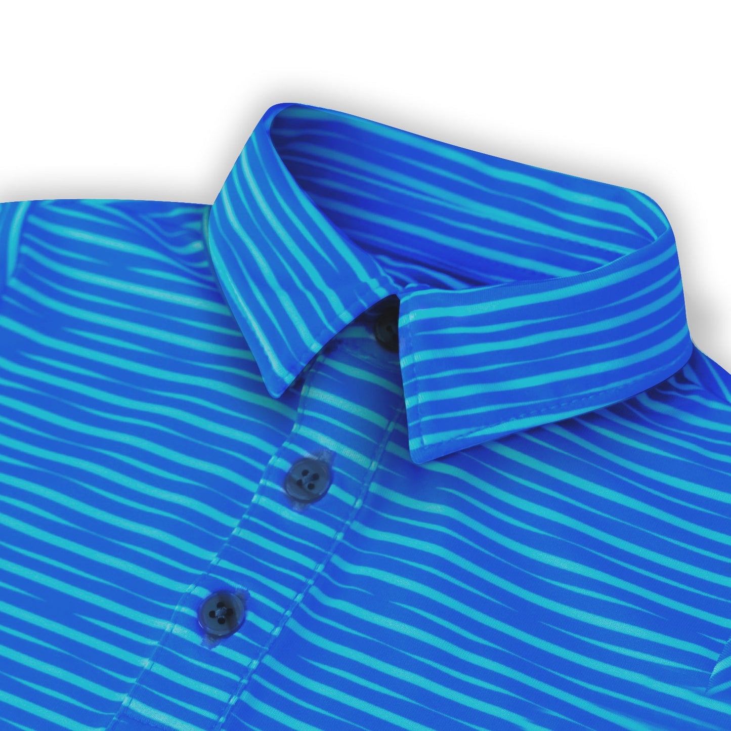 Walker Boys Golf & Tennis Performance Polo -Sonoma Stripe Oasis