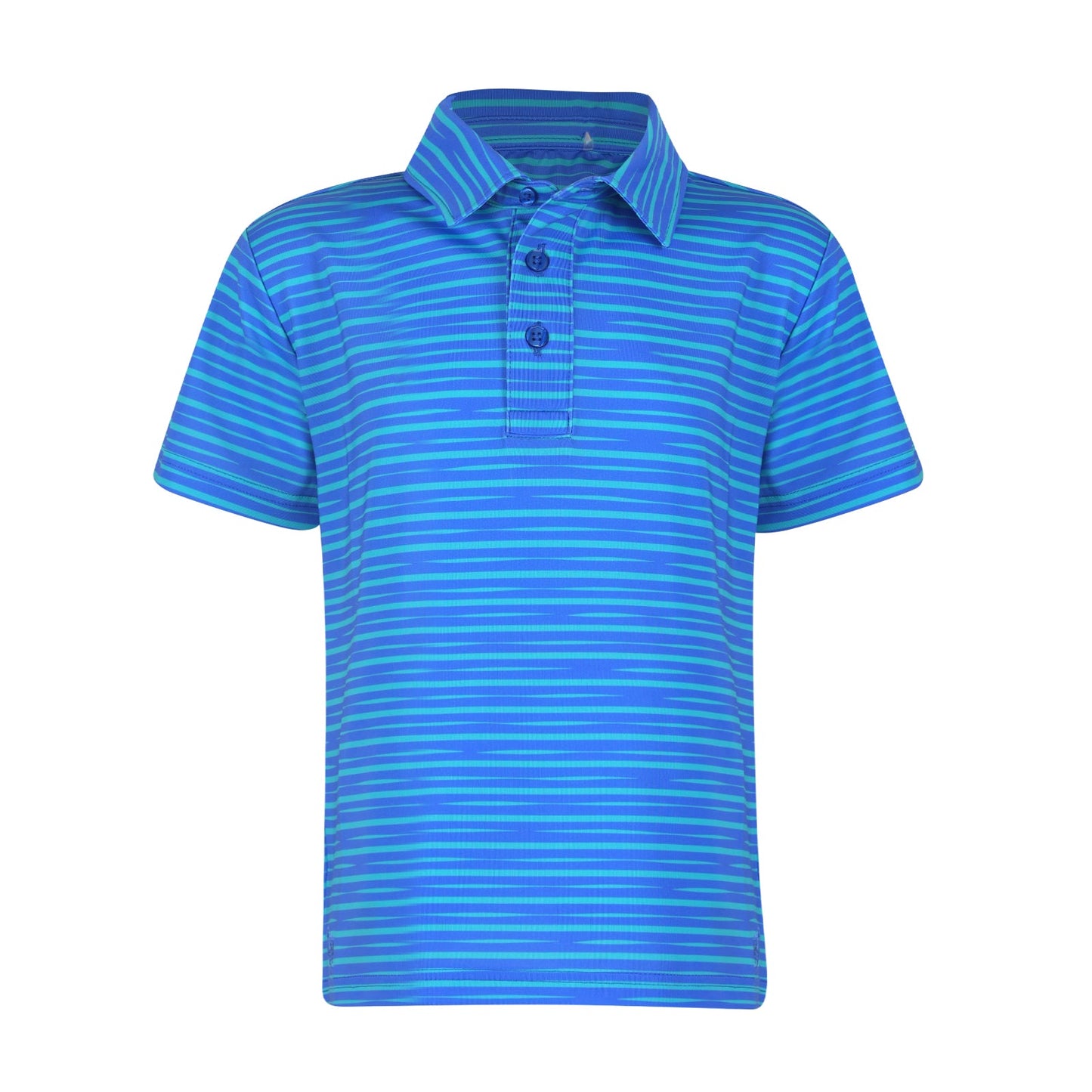Walker Boys Golf & Tennis Performance Polo -Sonoma Stripe Oasis