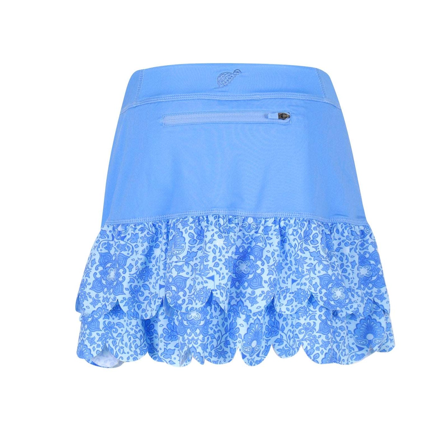 Girls Sophia Layered Hem Golf & Tennis Skort  -Riviera Glacial Blue