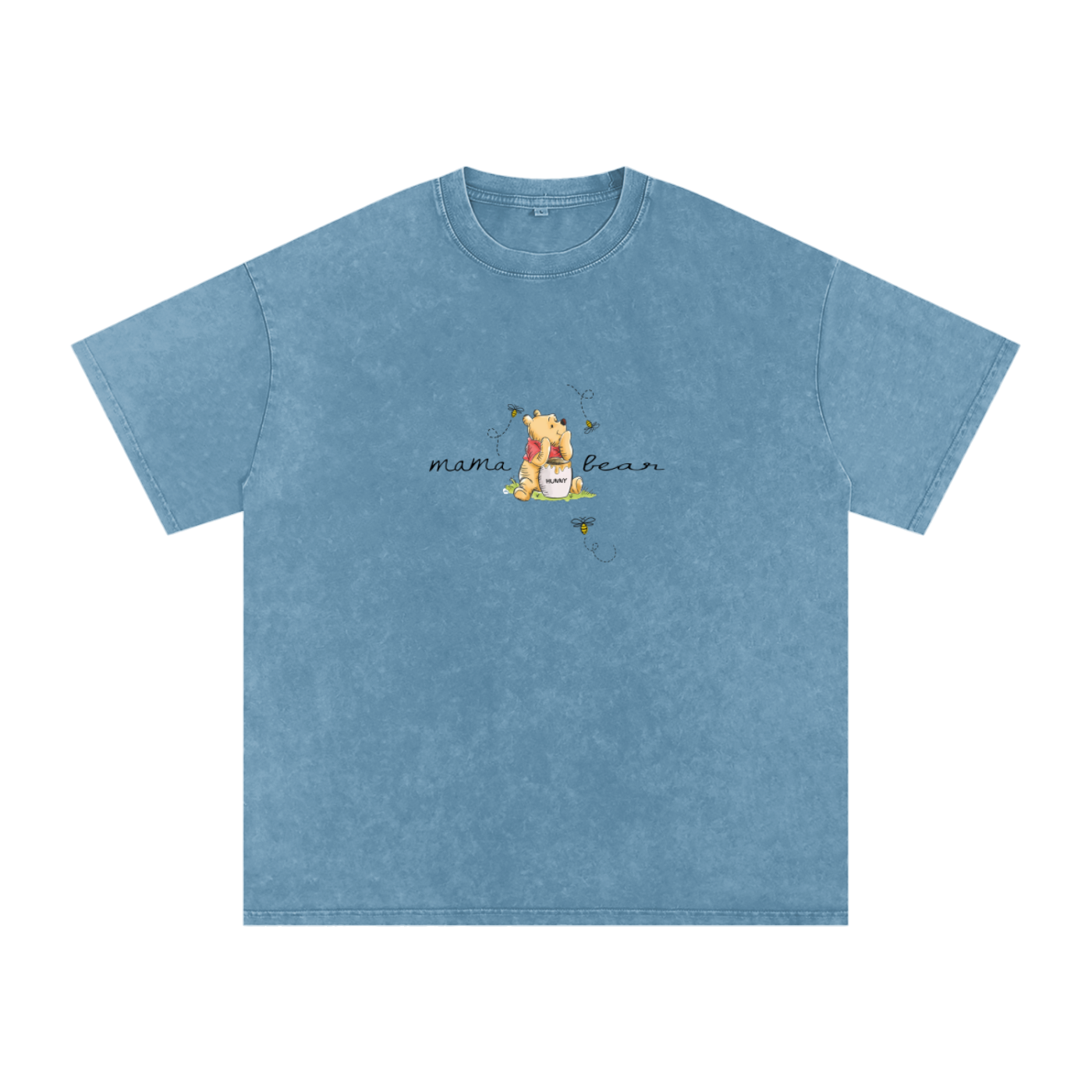 Mama bear Snow Washed Oversized Cotton T-Shirt