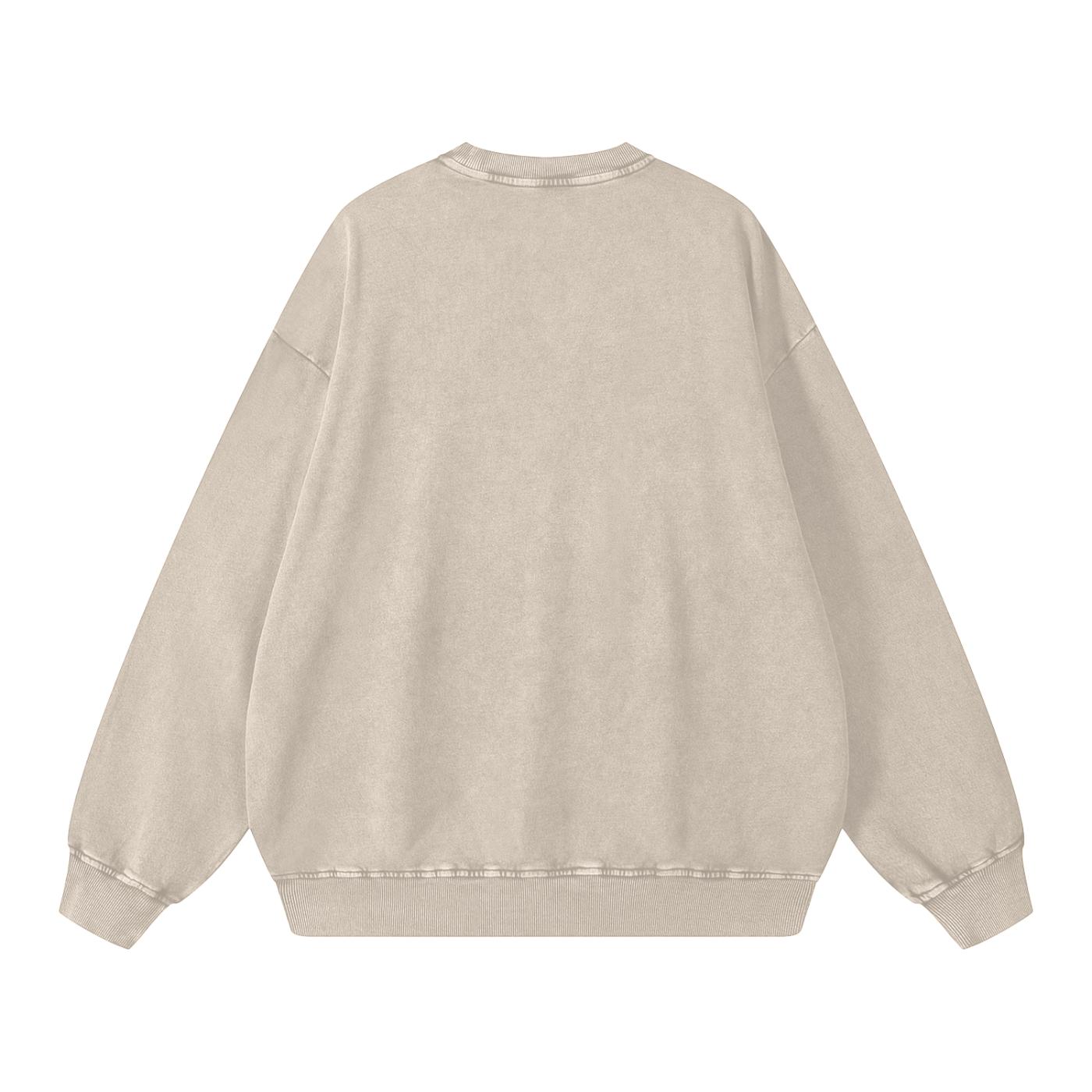 bow Snow Washed Oversized Sweatshirt