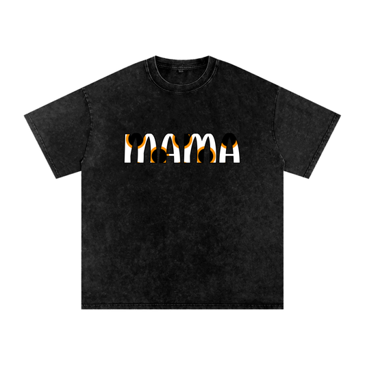 Snow Washed Oversized Cotton T-Shirt