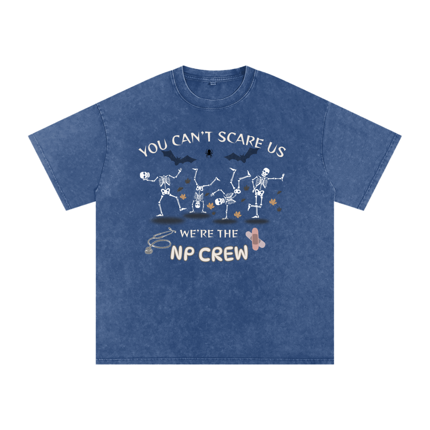 No crew Snow Washed Oversized Cotton T-Shirt