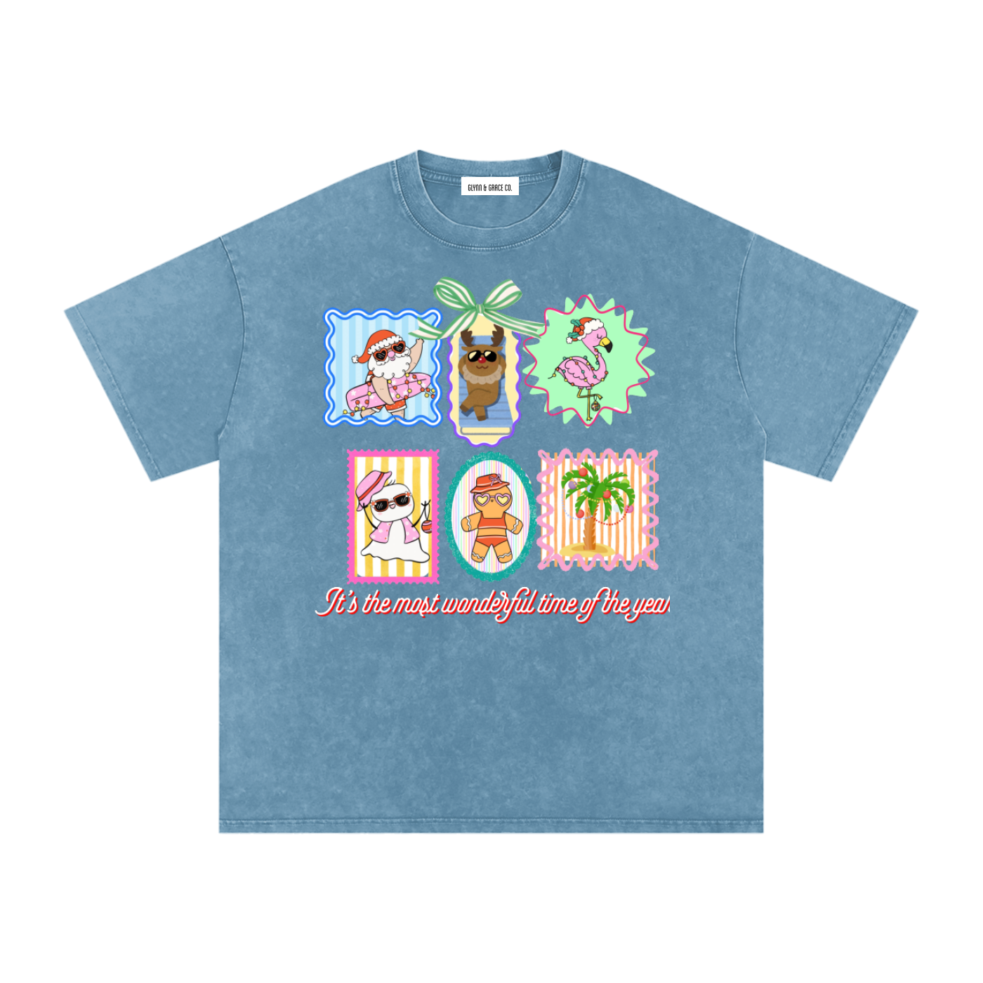 Snow Washed Oversized Cotton T-Shirt
