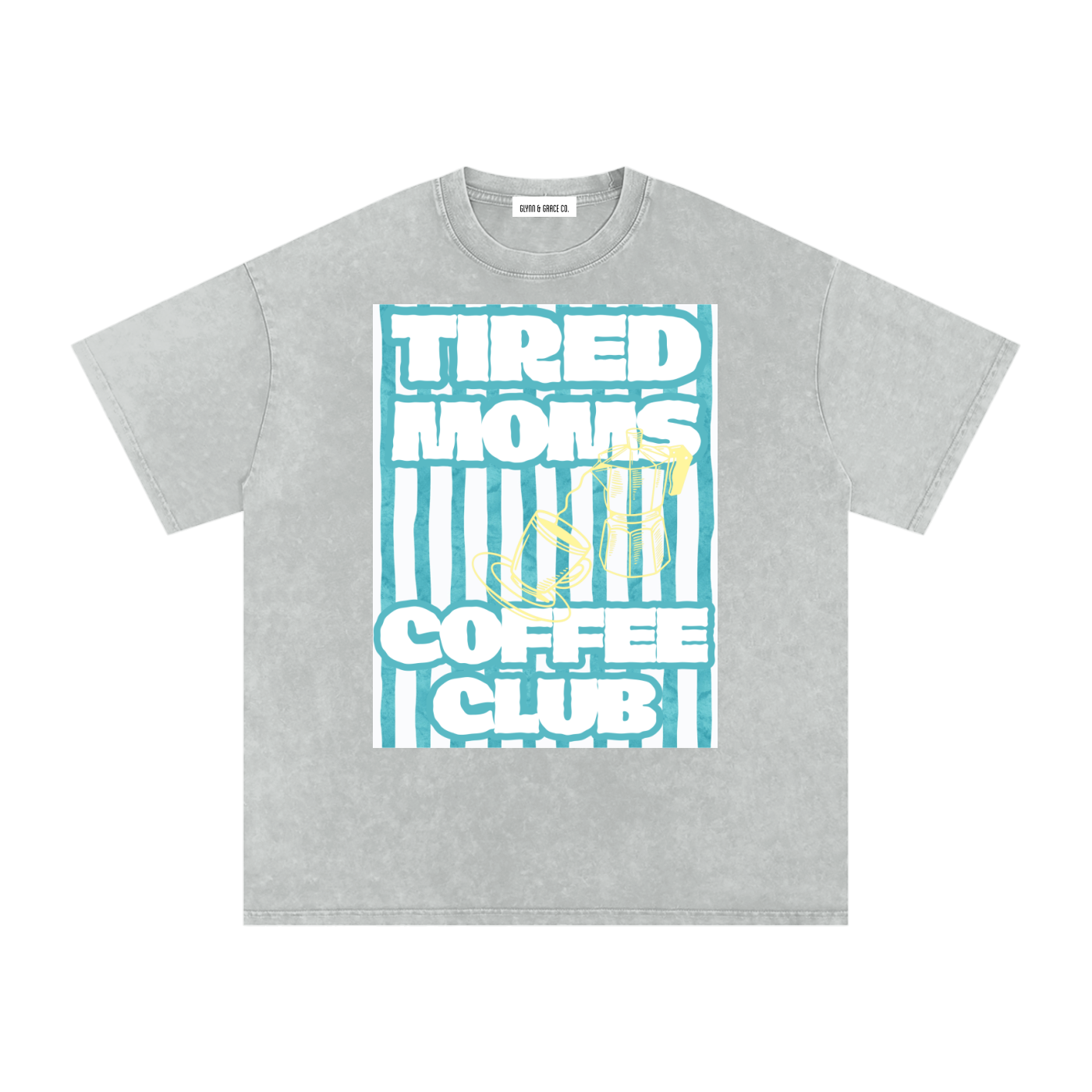Snow Washed Oversized Cotton T-Shirt