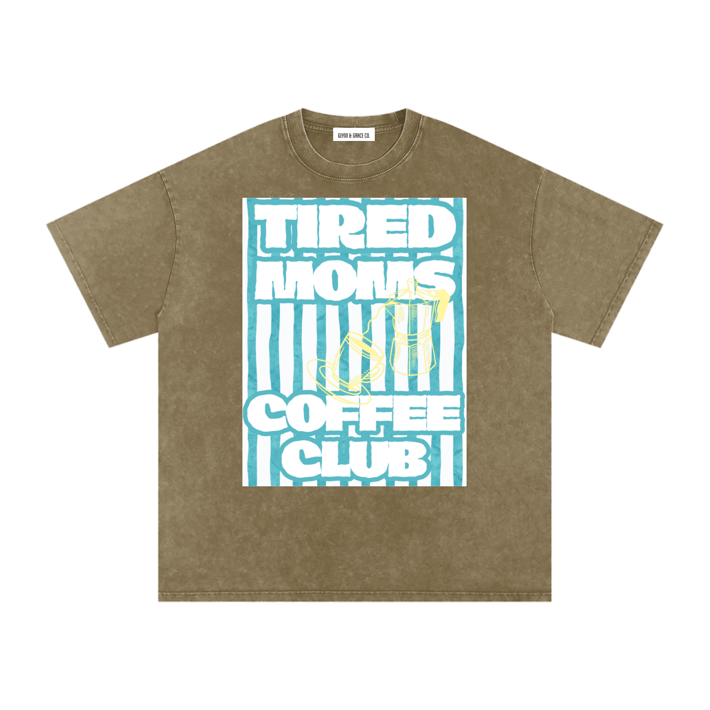 Snow Washed Oversized Cotton T-Shirt