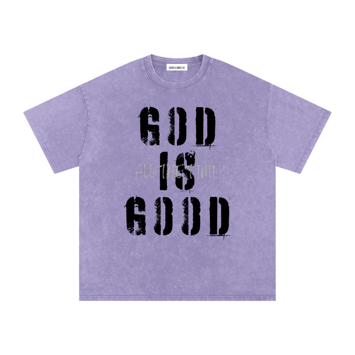 Snow Washed Oversized Cotton T-Shirt