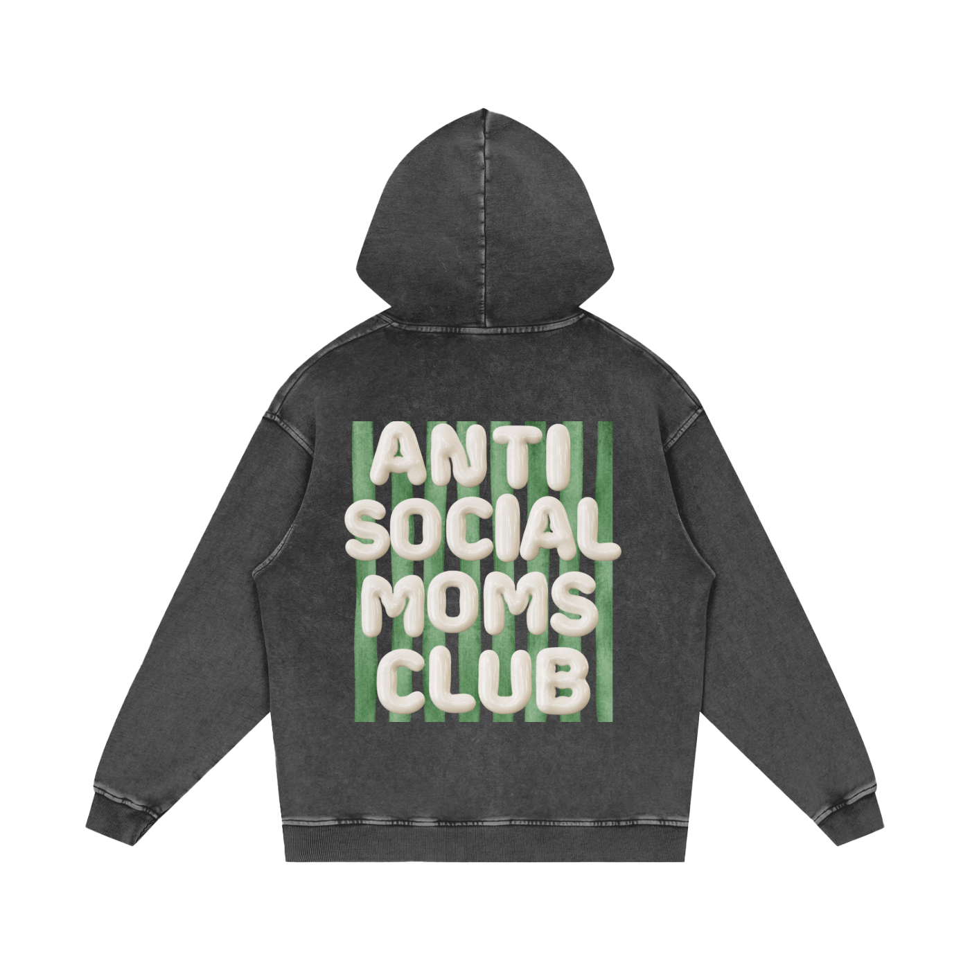 Snow Washed Loose Cotton Hoodie