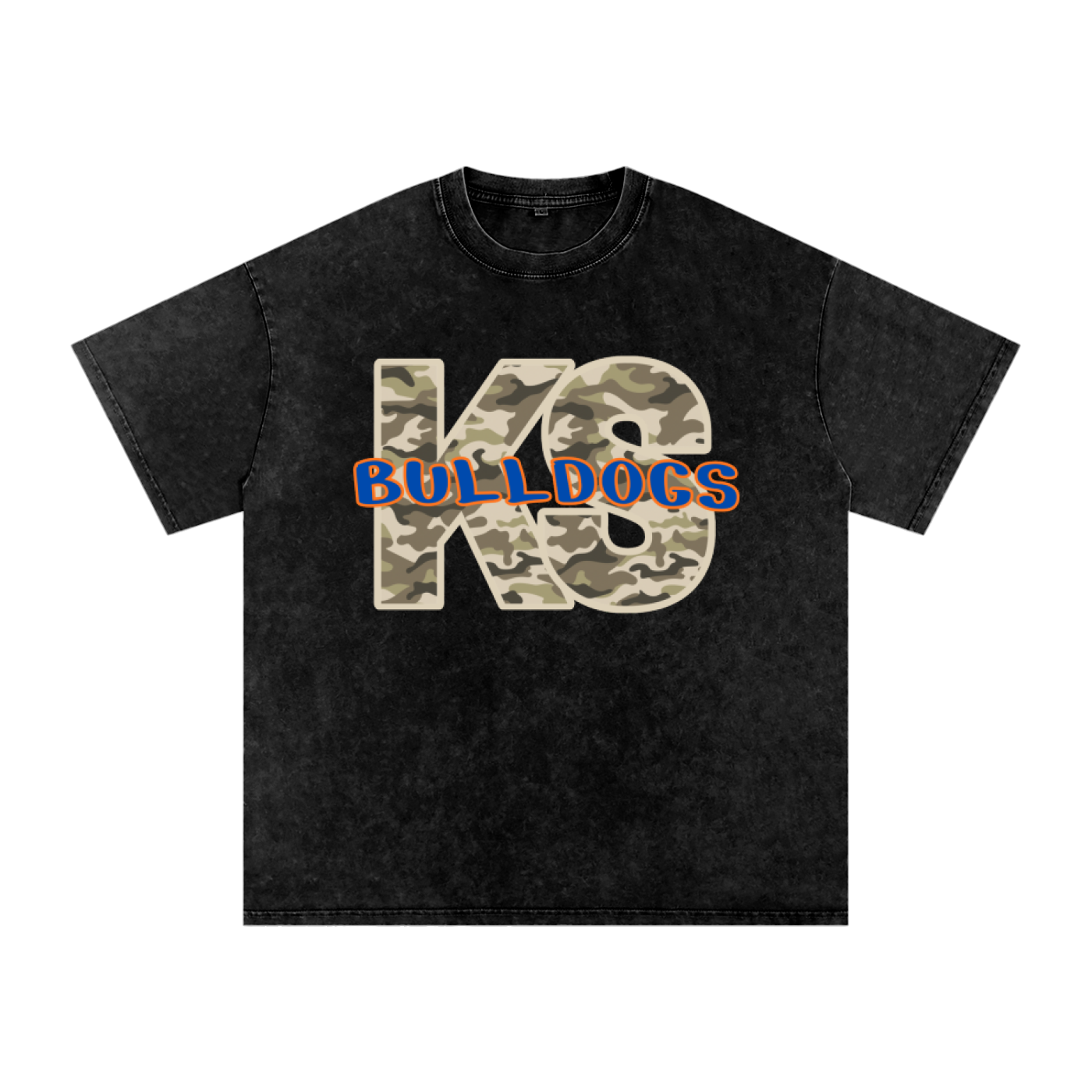 Team camo shirt Snow Washed Oversized Cotton T-Shirt