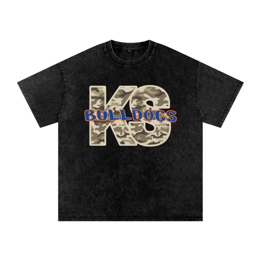 Team camo shirt Snow Washed Oversized Cotton T-Shirt