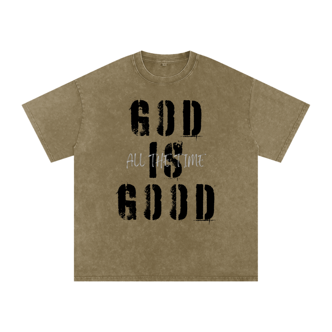 Snow Washed Oversized Cotton T-Shirt