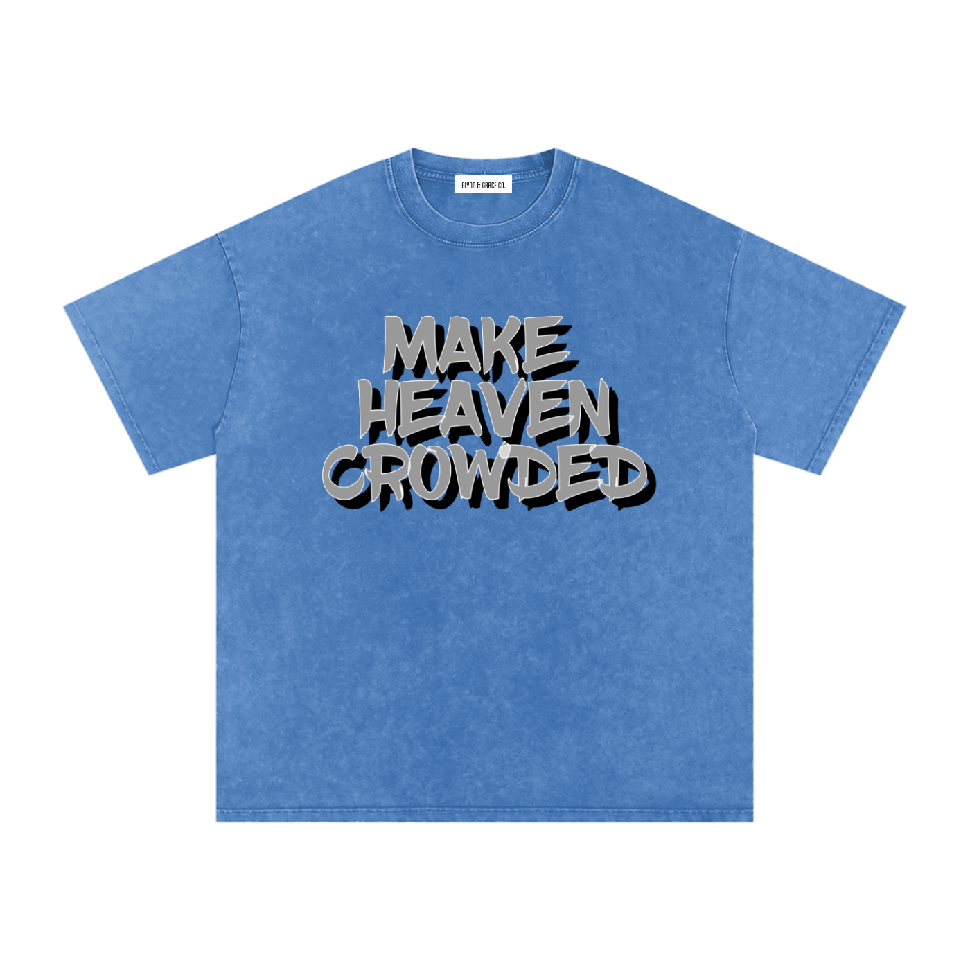 Snow Washed Oversized Cotton T-Shirt