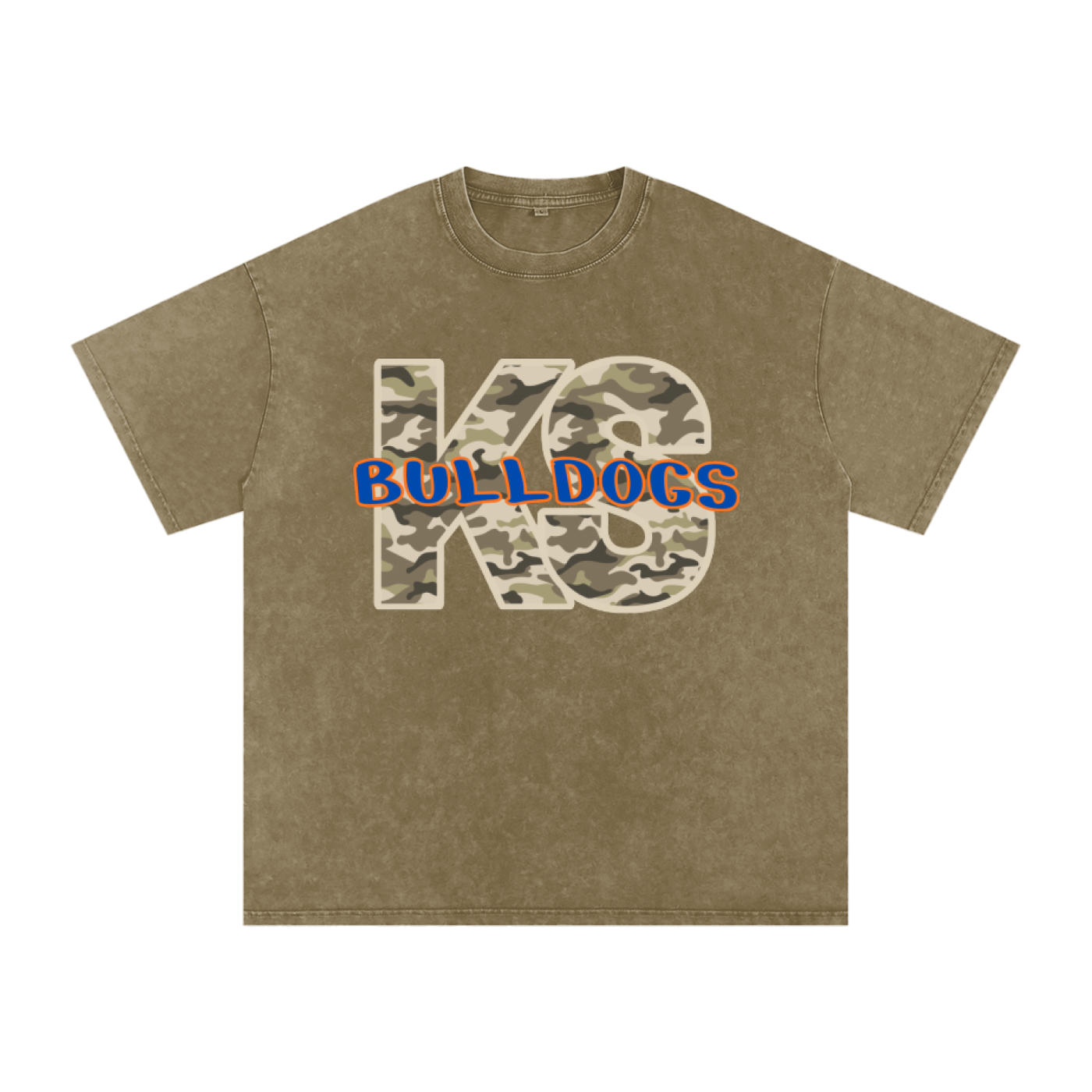 Team camo shirt Snow Washed Oversized Cotton T-Shirt