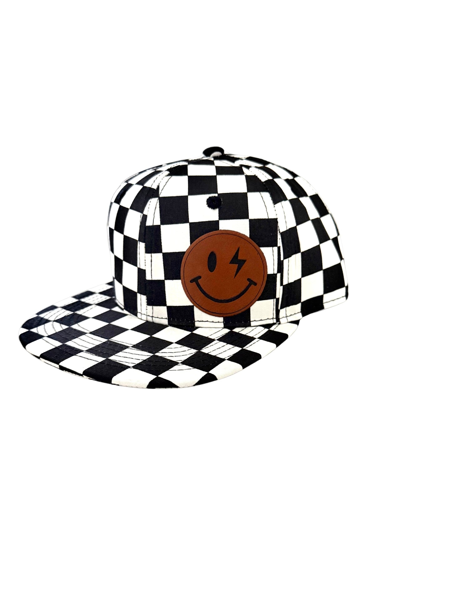 Lightning Bolt Smiley Face Hat