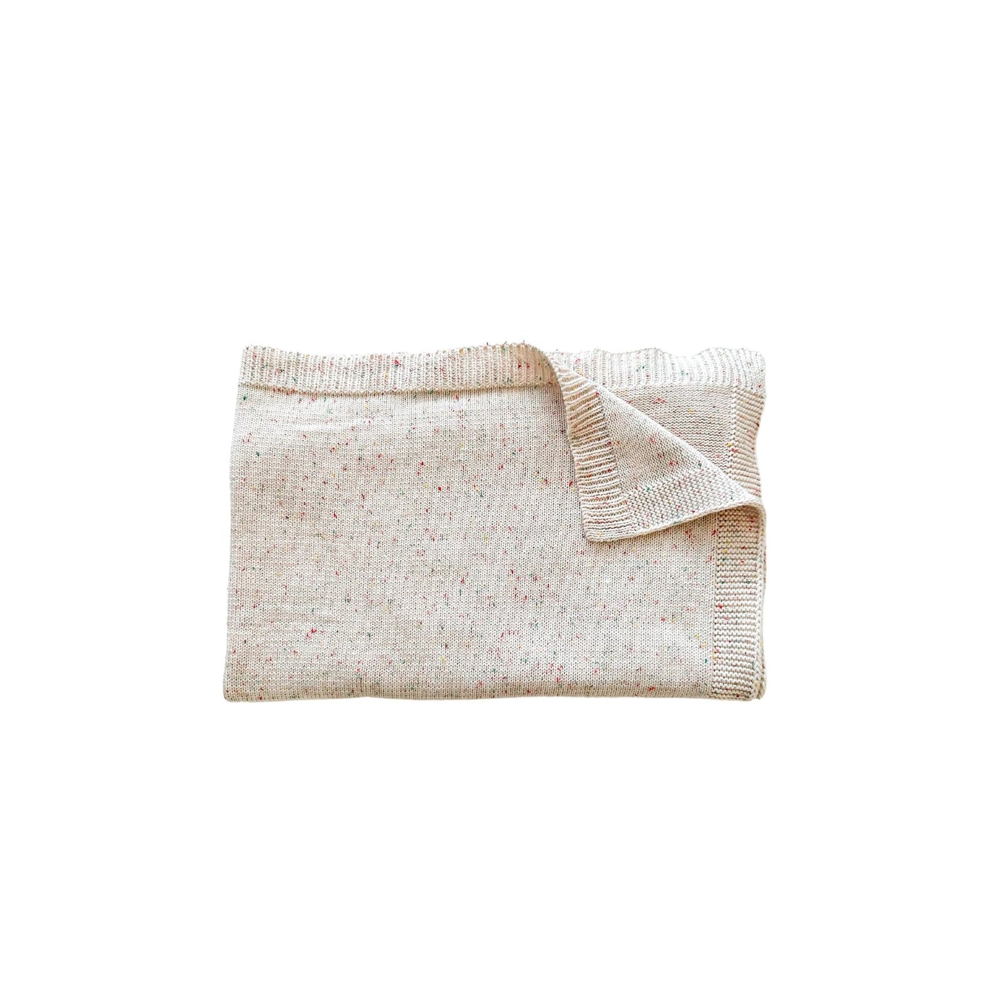 Knitted Baby Blanket - Rainbow Sprinkle