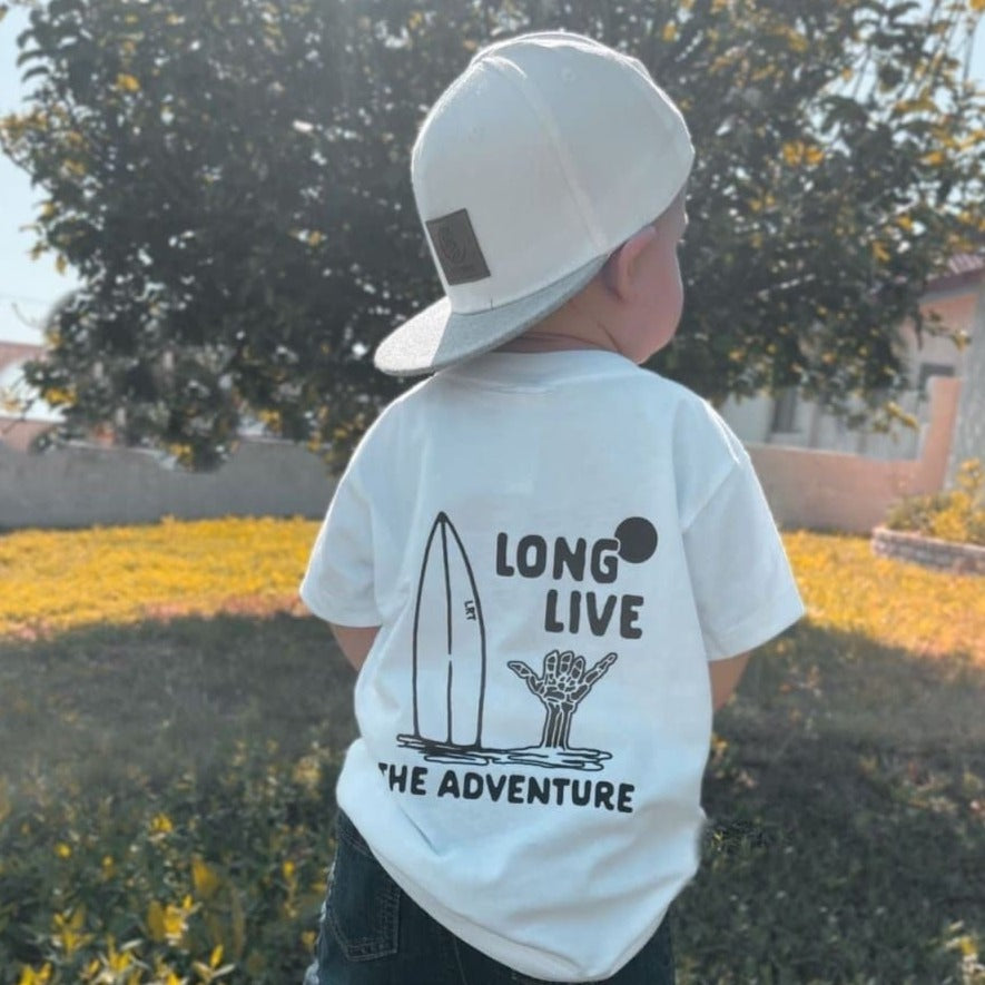LONG LIVE THE ADVENTURE TEE - WHITE