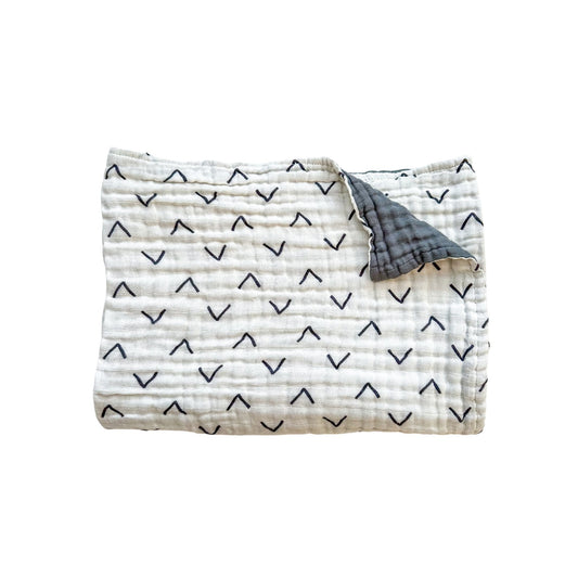 Muslin 6-Layer Blanket - Black Arrow