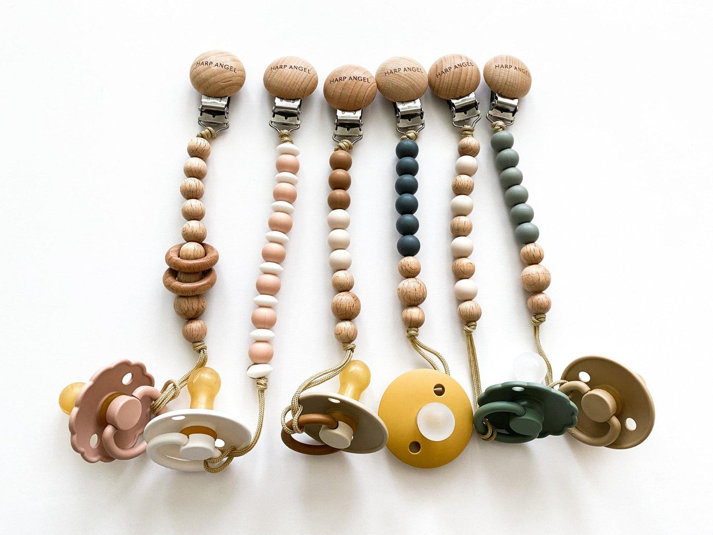 Pacifier Clip Harper (Cappuccino)