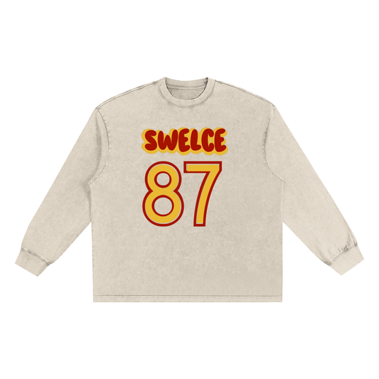 Snow Washed Frayed Edge T-Shirt