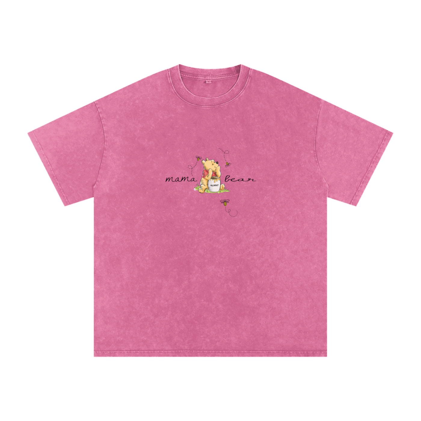 Mama bear Snow Washed Oversized Cotton T-Shirt