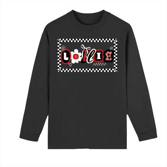 LOLLIE Crew Neck Drop Shoulder Long Sleeve Shirt