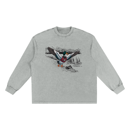 Snow Washed Frayed Edge T-Shirt