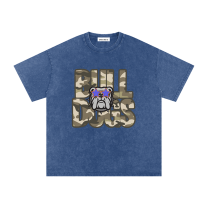 Bulldogs star Snow Washed Oversized Cotton T-Shirt