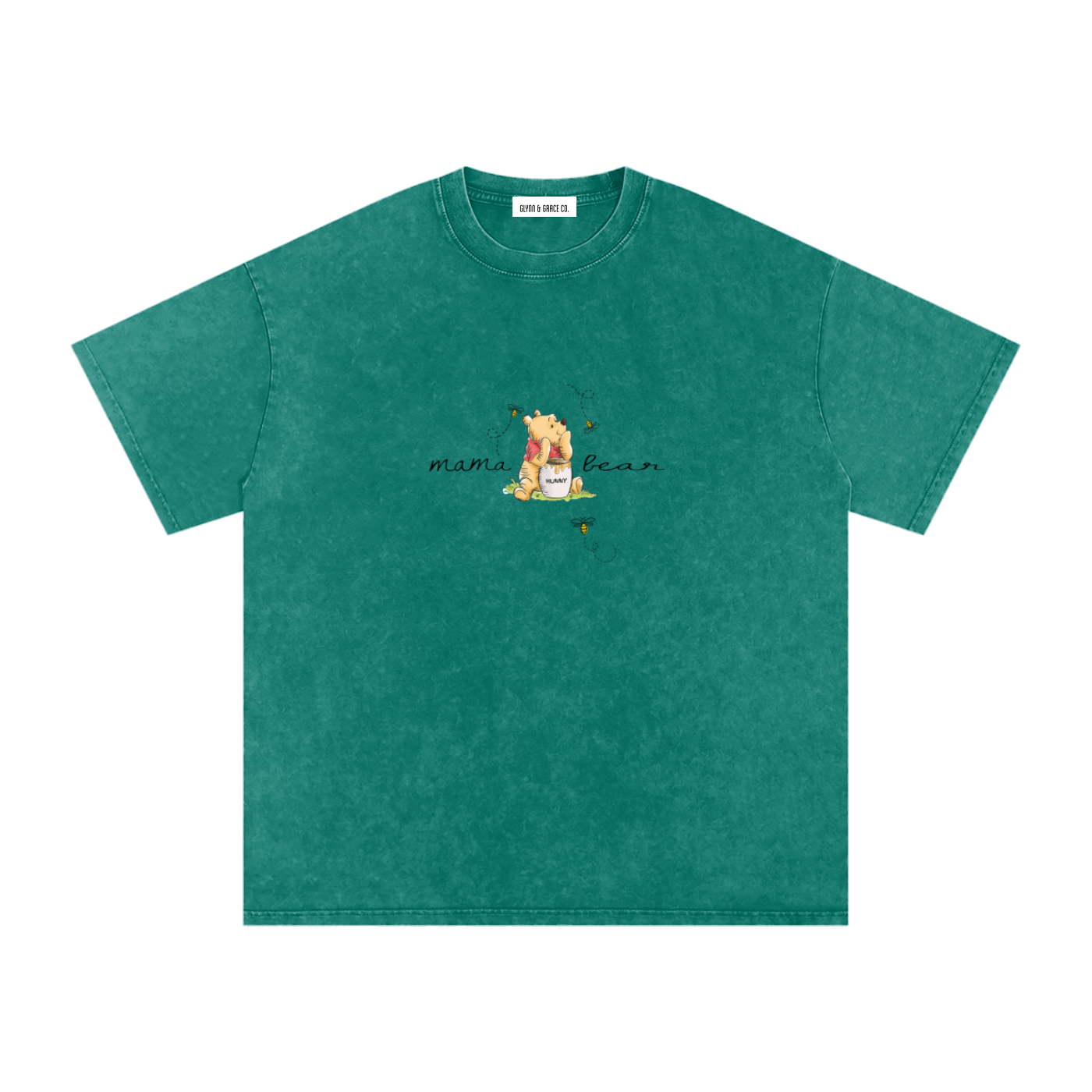 Mama bear Snow Washed Oversized Cotton T-Shirt