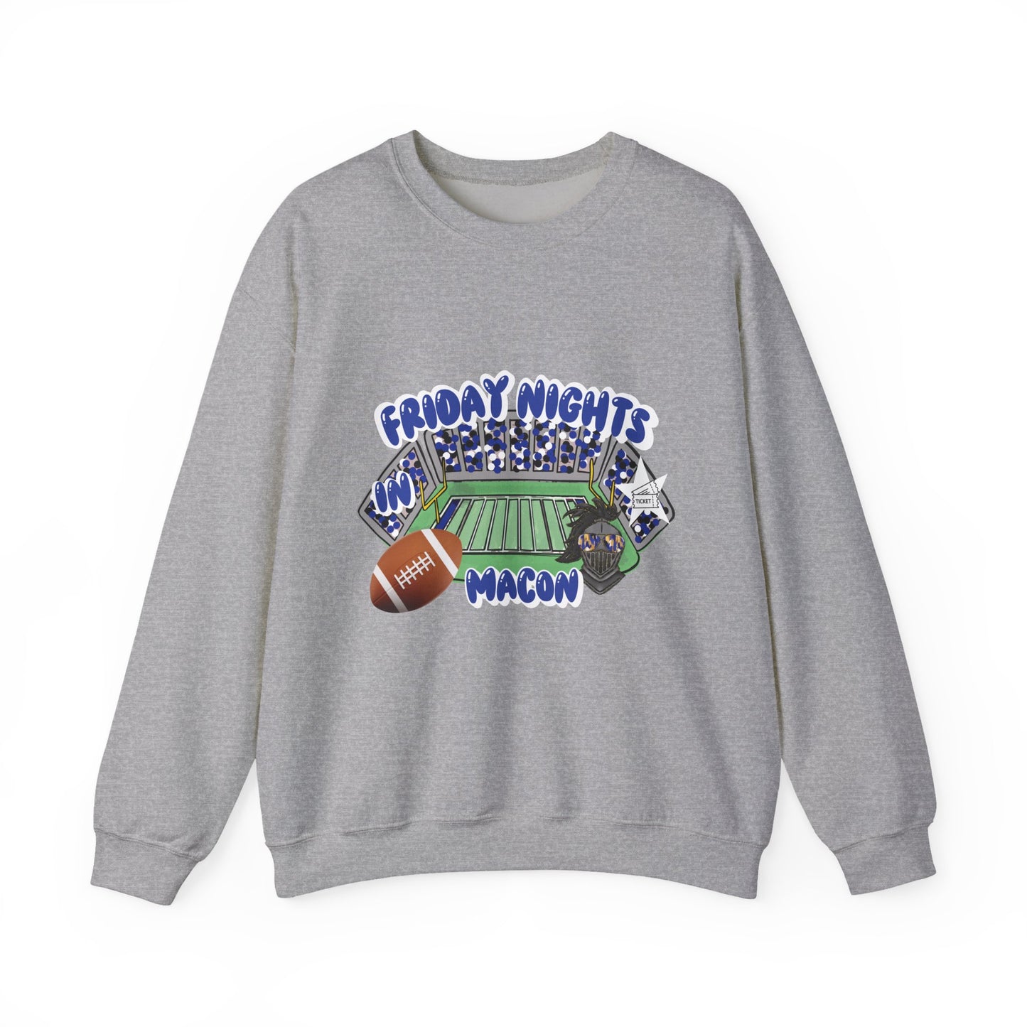 Macon Friday Nights Sweatshirt | Unisex Crewneck | Football Fan Gift | Cozy Casual Wear | Game Day Apparel | Fall Sports Fashion