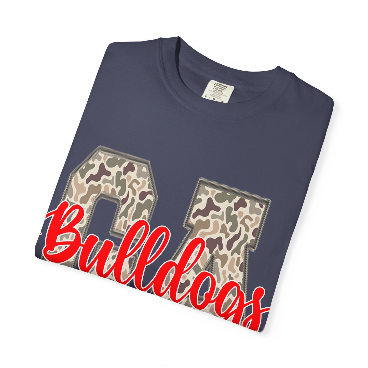 Leopard Print Bulldogs Unisex T-Shirt | Casual Wear, School Spirit, Gift Idea, Team Apparel, Everyday Comfort