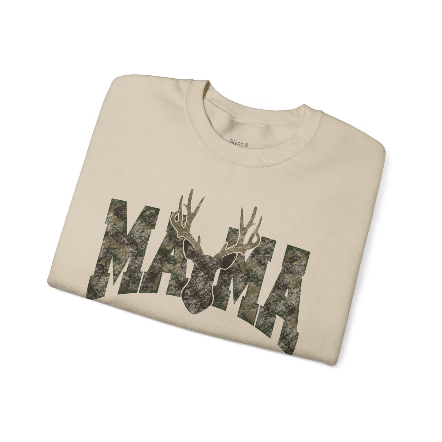 Mama camo deer Unisex Heavy Blend™ Crewneck Sweatshirt