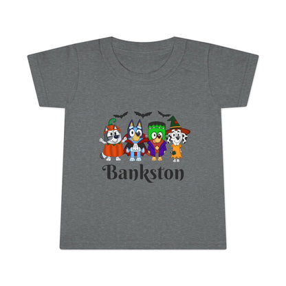 Whimsical Halloween Toddler T-Shirt | Cute Trick or Treat Shirt, Bankston Name Tee, Kids Costume Top, Spooky Fun Apparel, Unique Gift Idea