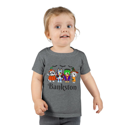 Whimsical Halloween Toddler T-Shirt | Cute Trick or Treat Shirt, Bankston Name Tee, Kids Costume Top, Spooky Fun Apparel, Unique Gift Idea