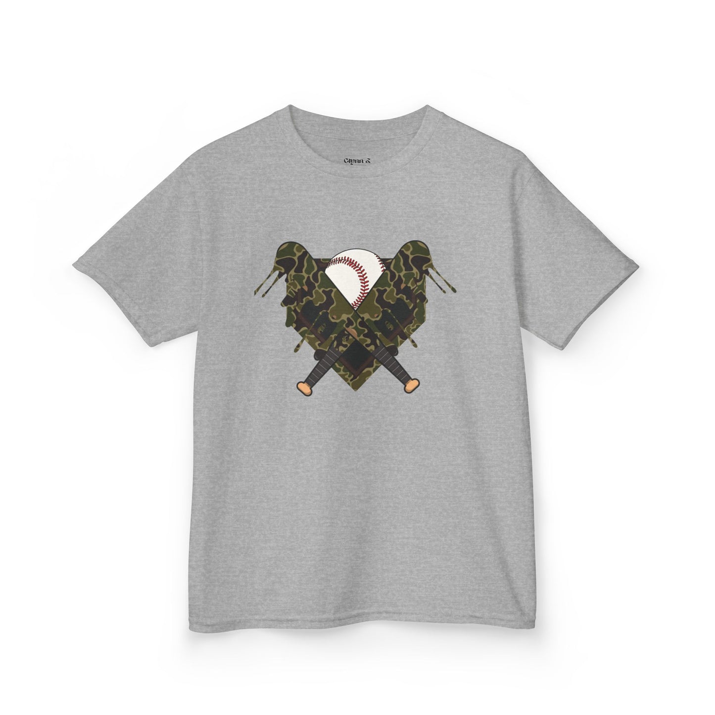 Camo Heart Kids Tee, Camouflage Shirt, Boys Girls T-Shirt, Military Style Kids Clothing, Unique Kids Gift, Outdoor Adventure Tee