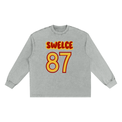 Snow Washed Frayed Edge T-Shirt
