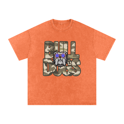 Bulldogs star Snow Washed Oversized Cotton T-Shirt