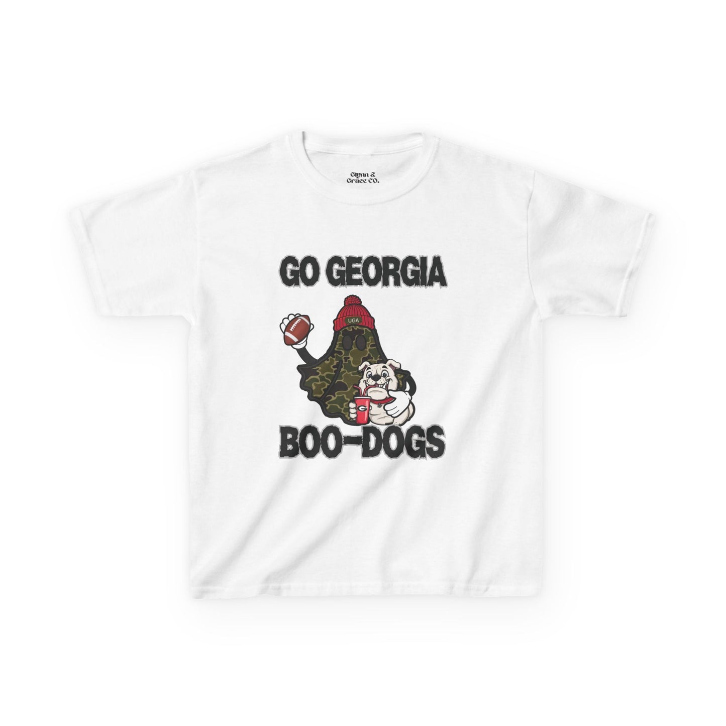 Georgia Boo-Dogs Kids Tee - Fun Sports Shirt, Kid's Game Day Attire, Football Party Outfit, Halloween Themed Tee, Gift for Young Fans