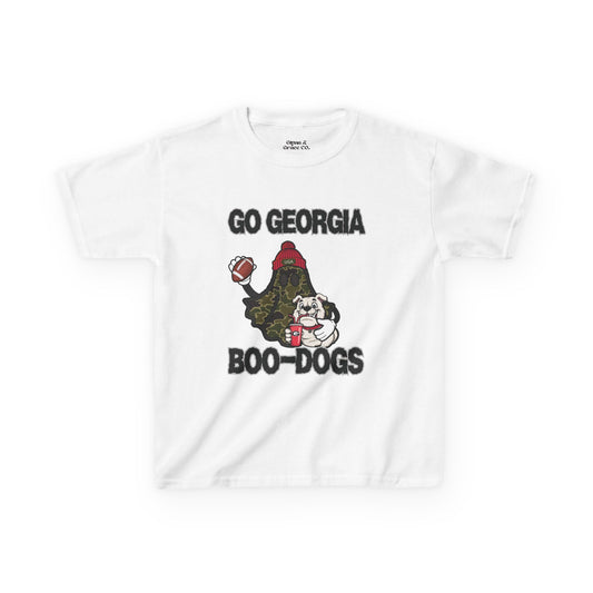 Georgia Boo-Dogs Kids Tee - Fun Sports Shirt, Kid's Game Day Attire, Football Party Outfit, Halloween Themed Tee, Gift for Young Fans