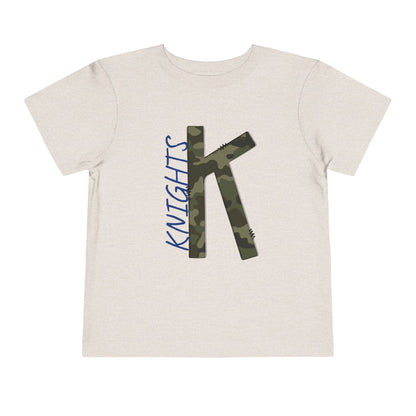 Camo Knights Toddler Tee, Kids T-Shirt, Playwear, Birthday Gift, Back to School, Camouflage Shirt