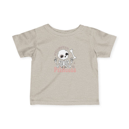 Halloween Skeleton Princess Infant Tee, Cute Baby T-Shirt, Toddler Halloween Shirt, Fall Fashion, Spooky Celebration Wear