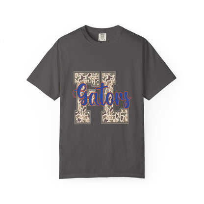 FL LIGHT CAMO Stylish Unisex Garment-Dyed T-Shirt with Leopard Print 'Gators' Design, Casual Tee, School Spirit, Trendy Gift, Everyday Wear