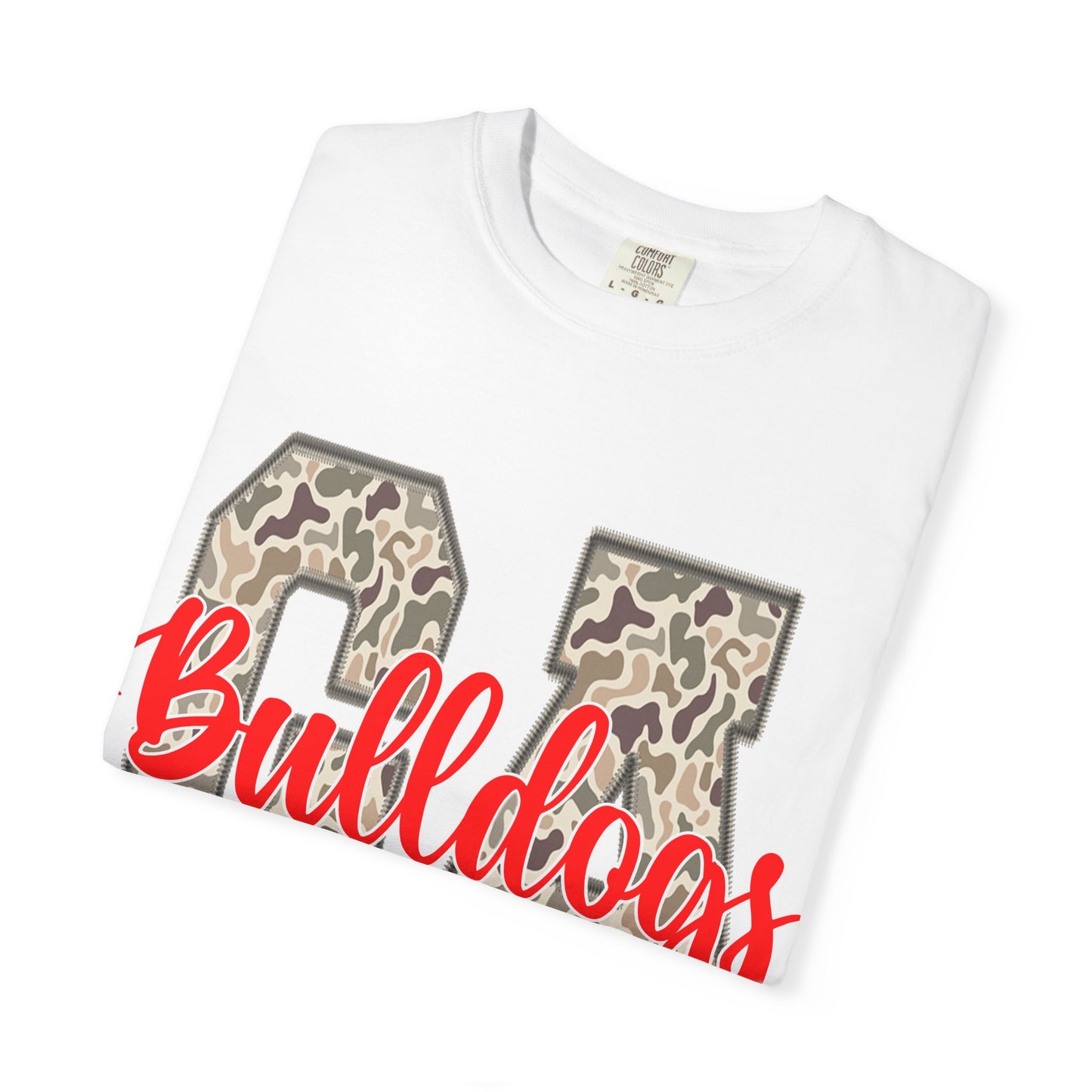 Leopard Print Bulldogs Unisex T-Shirt | Casual Wear, School Spirit, Gift Idea, Team Apparel, Everyday Comfort