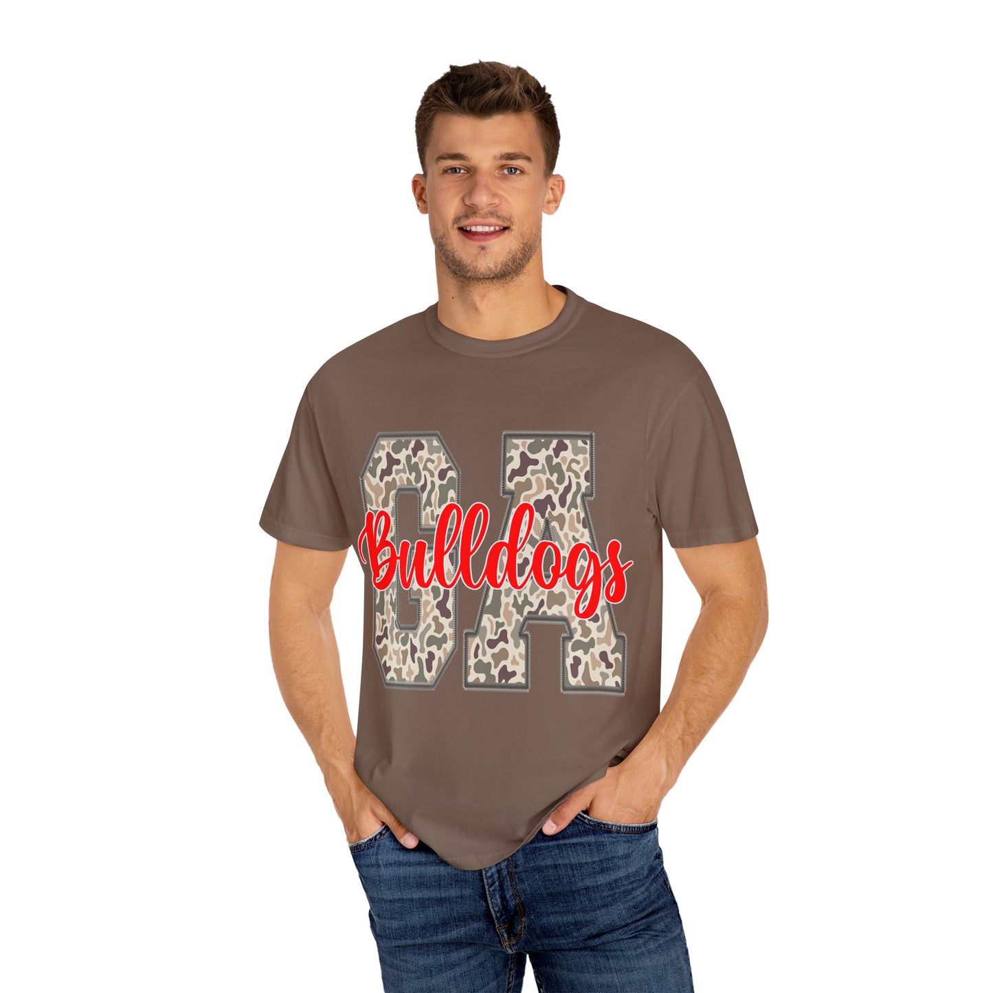 Leopard Print Bulldogs Unisex T-Shirt | Casual Wear, School Spirit, Gift Idea, Team Apparel, Everyday Comfort