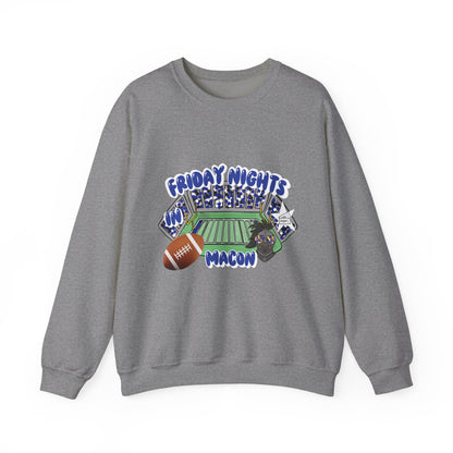 Macon Friday Nights Sweatshirt | Unisex Crewneck | Football Fan Gift | Cozy Casual Wear | Game Day Apparel | Fall Sports Fashion