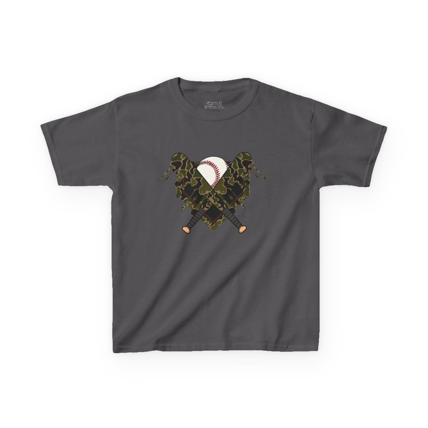 Camo Heart Kids Tee, Camouflage Shirt, Boys Girls T-Shirt, Military Style Kids Clothing, Unique Kids Gift, Outdoor Adventure Tee