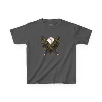 Camo Heart Kids Tee, Camouflage Shirt, Boys Girls T-Shirt, Military Style Kids Clothing, Unique Kids Gift, Outdoor Adventure Tee